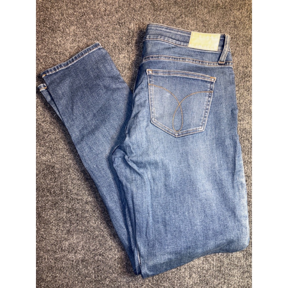 Calvin Klein Jeans Womens 8x30 Blue Denim Ultimate Skinny Mid Rise Light Fading